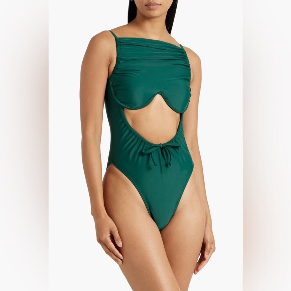 ANDREA IYAMAH Tiaca One-Piece Swimsuit in Forest Green